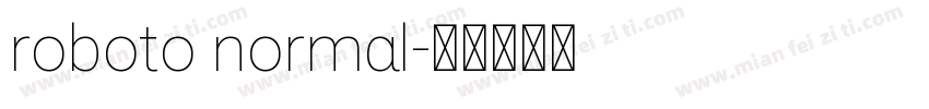 roboto normal字体转换